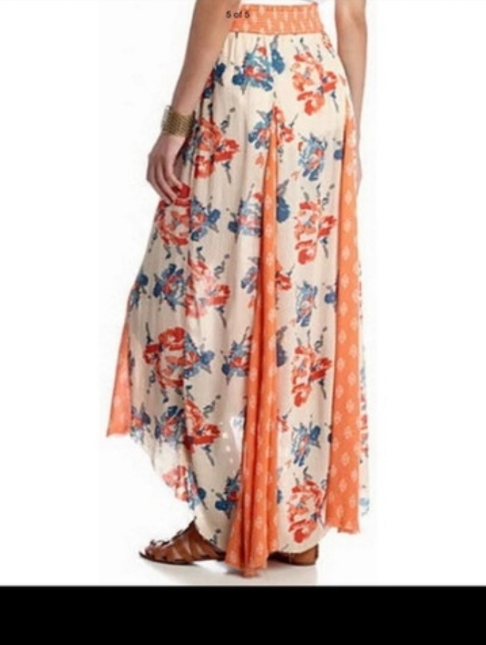 Free People Show Off Your Skirt Gauze boho high low midi maxi - Picture 2 of 13